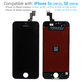 Zaslon za iPhone 5S, SE, Black, Dodirni ekran s okvirom