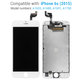 Zaslon za iPhone 6S, White, Dodirni ekran s okvirom