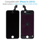 Apple iPhone 5C - LCD zaslon + zaslon osjetljiv na dodir + okvir (crni)