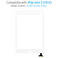 Apple iPad Mini 3 - Zaslon osjetljiv na dodir (bijeli)