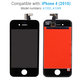 Apple iPhone 4 - LCD zaslon + zaslon osjetljiv na dodir + okvir (crni)