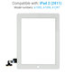 Dodirni ekran za iPad 2, White