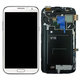 Samsung Galaxy Note 2 N7100 - LCD zaslon + zaslon osjetljiv na dodir + okvir (mramorno bijeli) - GH97-14112A Originalni servisni paket
