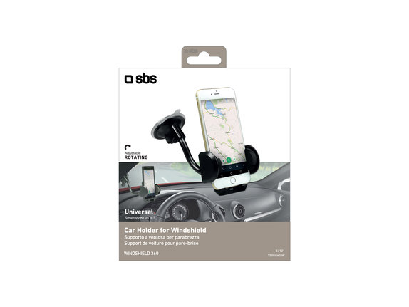 SBS - FREEWAY auto držač s vakuumom, crni