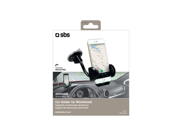 SBS - FREEWAY auto držač s vakuumom, crni