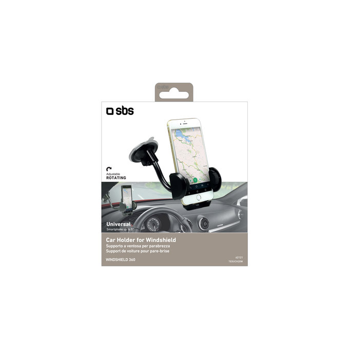 SBS - FREEWAY auto držač s vakuumom, crni