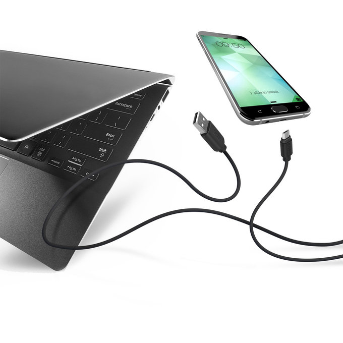 SBS - Micro-USB / USB kabel (2m), crni