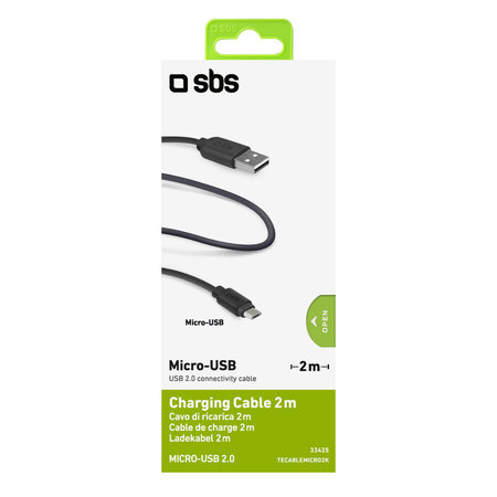 SBS - Micro-USB / USB kabel (2m), crni