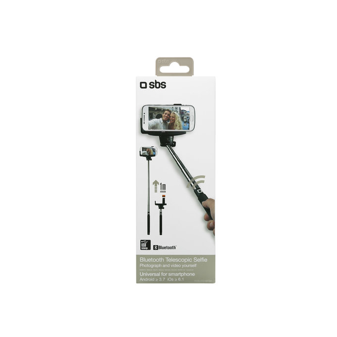 SBS - Bežični selfie štap, crni
