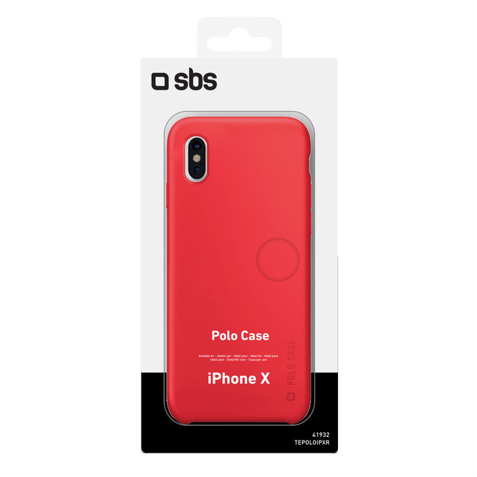 SBS - Polo Maska za iPhone X, crvena