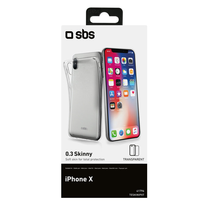 SBS - Skinny Case za iPhone X, XS & 11 Pro, prozirna