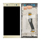 Sony Xperia XA2 Ultra Dual - LCD zaslon + zaslon osjetljiv na dodir + okvir (zlatni) - 78PC2300040 Originalni servisni paket