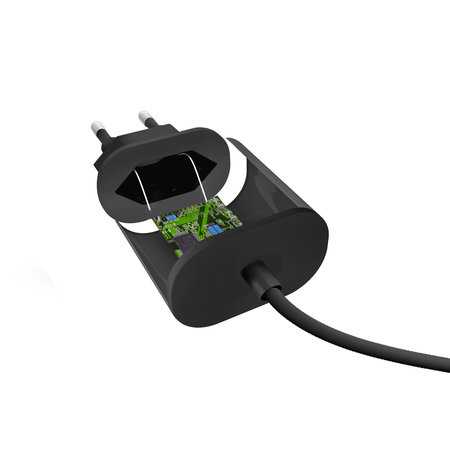 SBS - 10W adapter za punjenje s USB-C, crni