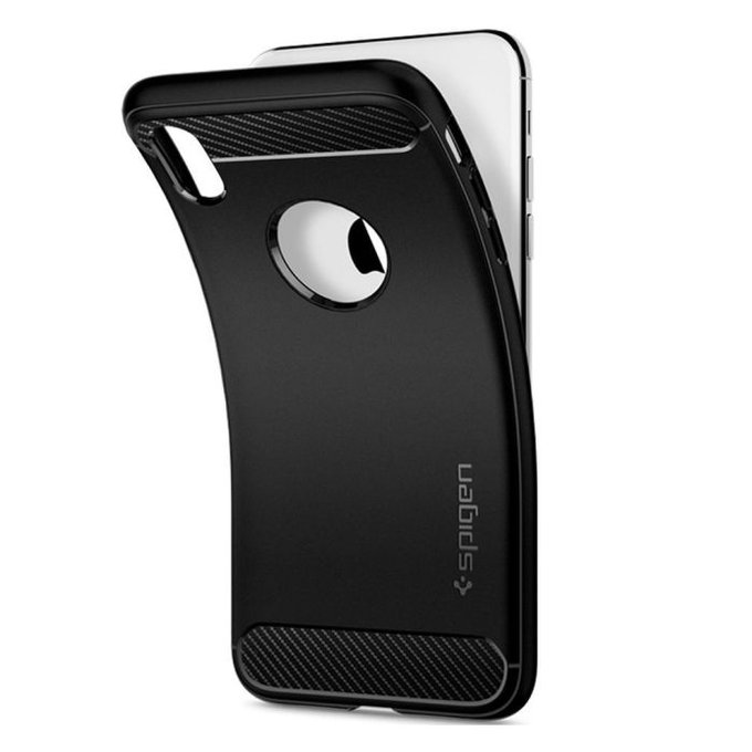 Spigen - Maska Rugged Armor za iPhone XR, crna
