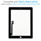Dodirni ekran s tipkom Home za iPad 3, iPad 4, Black