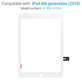 Dodirni ekran za iPad (6th Gen 2018), White