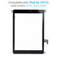 Dodirni ekran s tipkom Home za iPad Air, Black