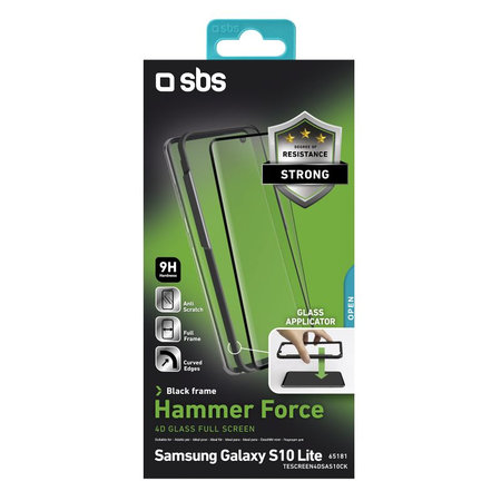 SBS - Tempered Glass 4D Full Glass za Samsung Galaxy S10e, crne boje