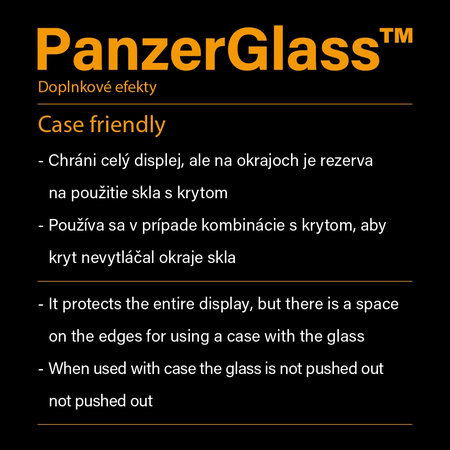PanzerGlass - Tempered Glass Case Friendly za Huawei P30 Lite, črna
