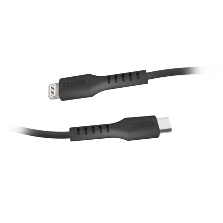 SBS - Lightning / USB-C kabel (1m), crni