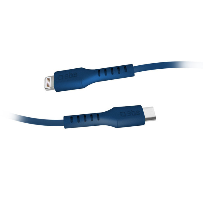 SBS - Lightning / USB-C kabel (1m), plavi