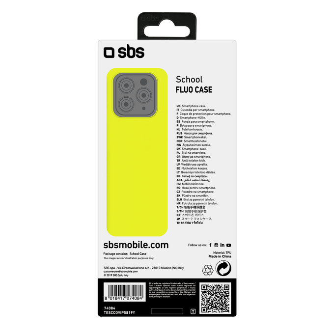 SBS - Maska School za iPhone 11 Pro, žuta