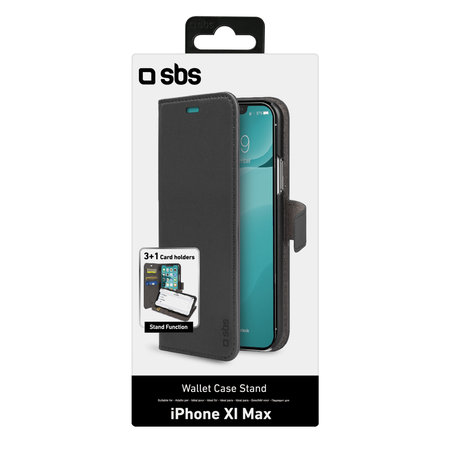 SBS - Maska Wallet Stand za iPhone 11 Pro Max, crna