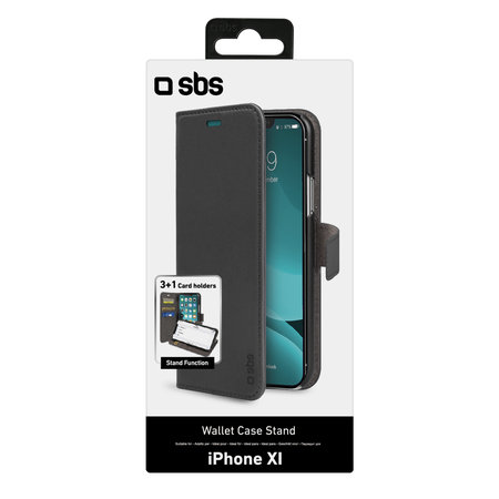 SBS - Maska Wallet Stand za iPhone 11 Pro, crna