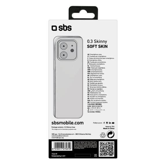 SBS - Maska Skinny za iPhone 11, prozirna
