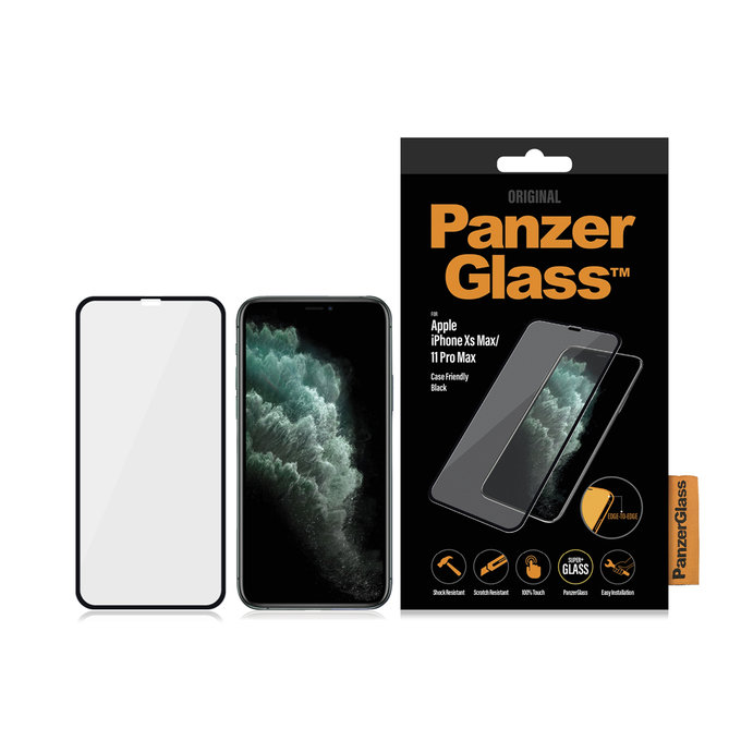 PanzerGlass - Tempered Glass Case Friendly za iPhone XS Max & 11 Pro Max, crna