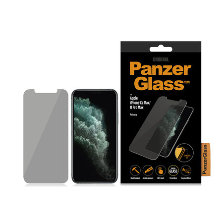 PanzerGlass - Tempered Glass Privacy Standard Fit za iPhone XS Max in 11 Pro Max, prozoren