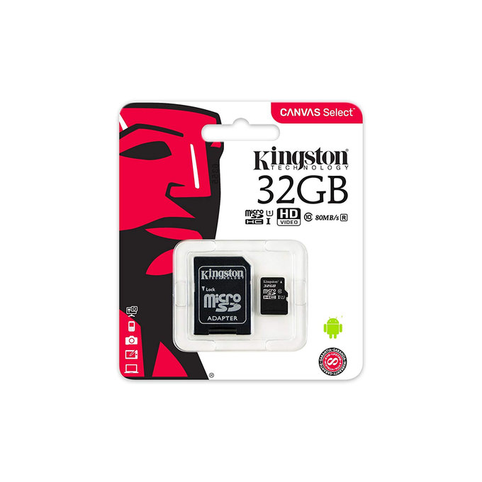 Kingston - MicroSDHC memorijska kartica Canvas Select Plus 32 GB + SD adapter
