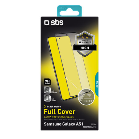 SBS - Tempered Glass Full Cover za Samsung Galaxy A51, A52 & A52 5G, crna