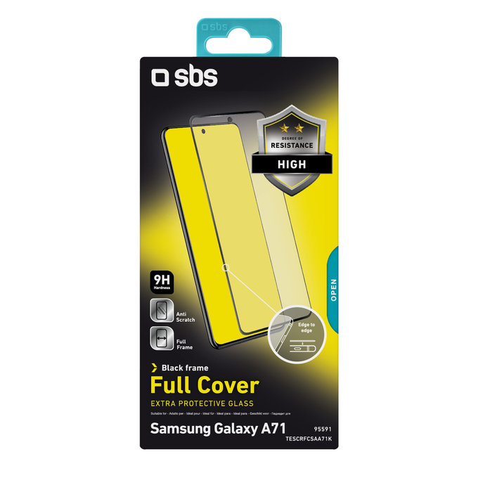 SBS - Tempered Glass Full Cover za Samsung Galaxy A71, crna