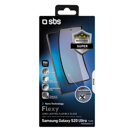 SBS - Tempered Glass Flexi za Samsung Galaxy S20 Ultra, crno