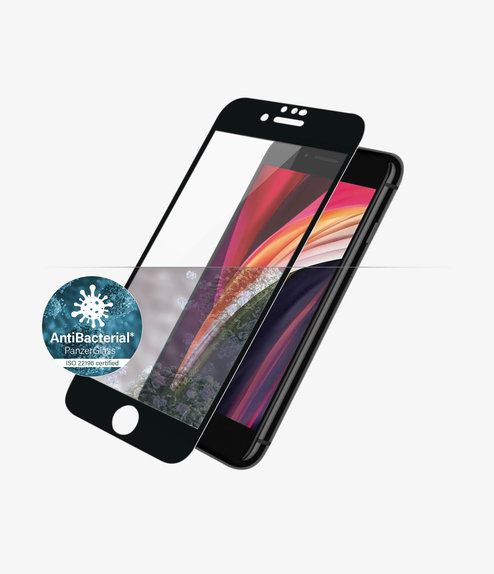 PanzerGlass - Tempered Glass Case Friendly AB za iPhone 6, 6s, 7, 8, SE 2020 & SE 2022, crna