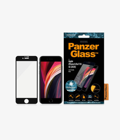 PanzerGlass - Tempered Glass Case Friendly AB za iPhone 6, 6s, 7, 8, SE 2020 & SE 2022, crna