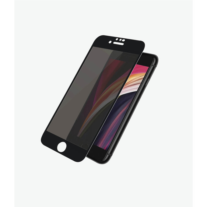 PanzerGlass - Tempered Glass Privacy Case Friendly za iPhone 6, 6s, 7, 8, SE 2020 & SE 2022, crna