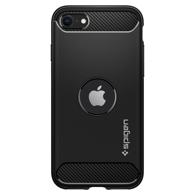 Spigen - Maska Rugged Armor za iPhone SE 2020 & SE 2022, crna