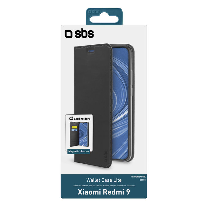 SBS - Maska Book Wallet Lite za Xiaomi Redmi 9, crna