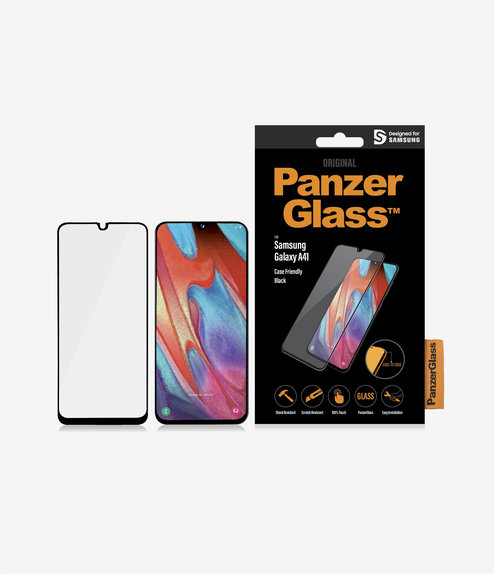 PanzerGlass - Tempered Glass Case Friendly za Samsung Galaxy A41, crna