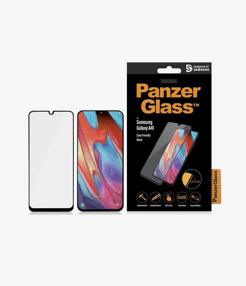 PanzerGlass - Tempered Glass Case Friendly za Samsung Galaxy A41, crna