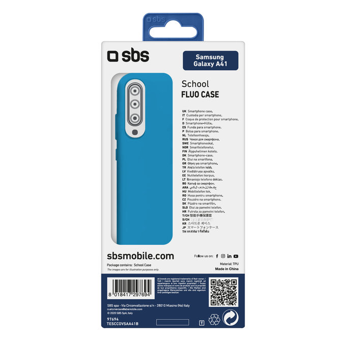 SBS - Maska School za Samsung Galaxy A41, plava