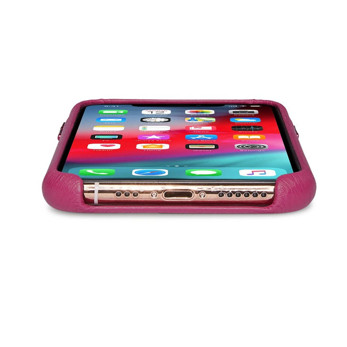 Decoded Leather Back Cover za iPhone X/Xs, ružičasta