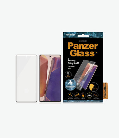 PanzerGlass - Tempered Glass Case Friendly za Samsung Galaxy Note 20, prstni odtis, črna