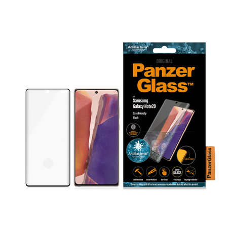 PanzerGlass - Tempered Glass Case Friendly za Samsung Galaxy Note 20, prstni odtis, črna