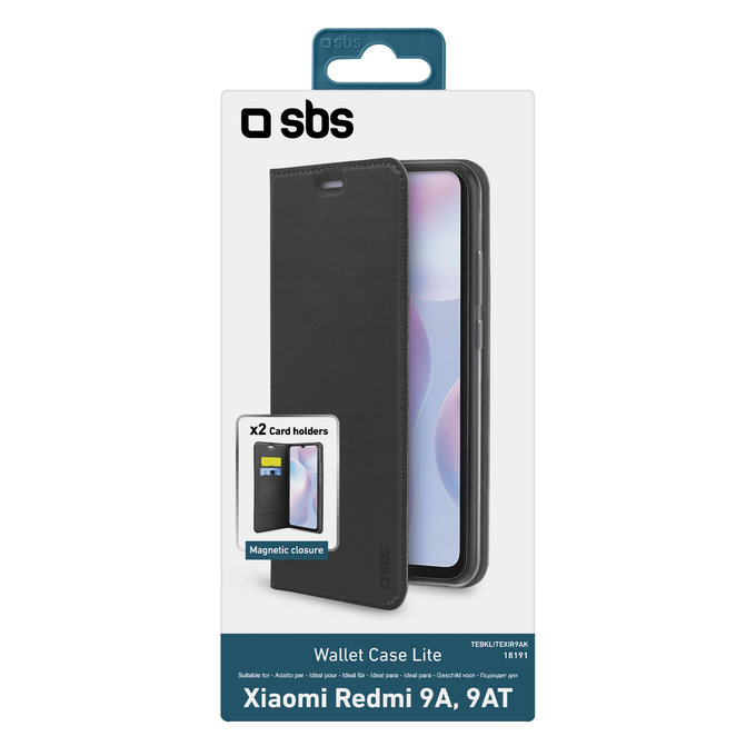 SBS - Maska Book Wallet Lite za Xiaomi Redmi 9A, 9AT, crna