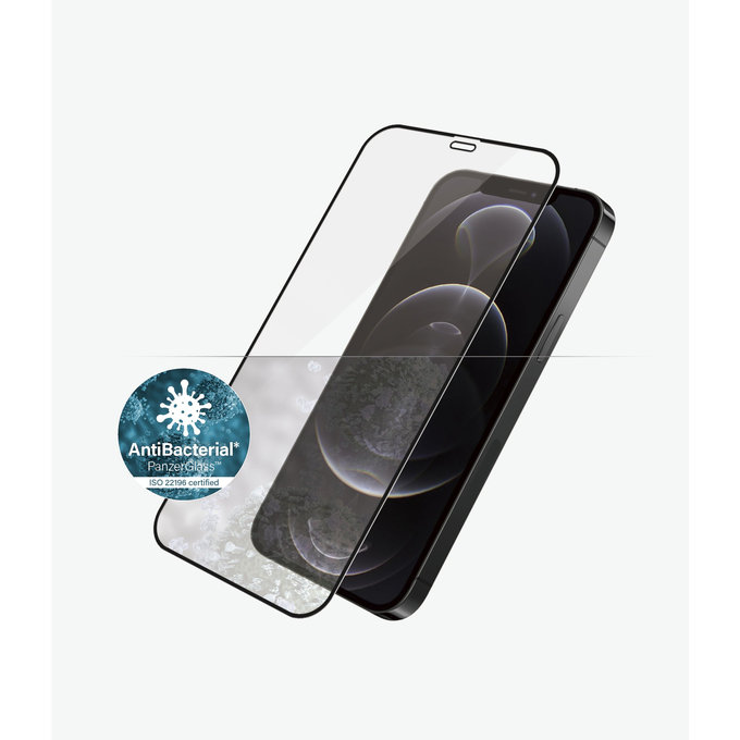 PanzerGlass - Tempered Glass Case Friendly AB za iPhone 12 & 12 Pro, crna