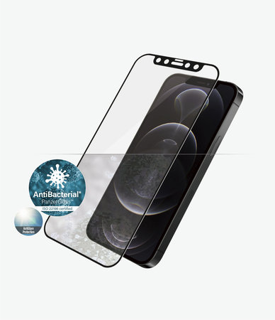 PanzerGlass - Tempered Glass Case Friendly Anti-Glare za iPhone 12 i 12 Pro, crno