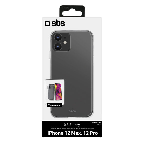 SBS - Maska Skinny za iPhone 12 & 12 Pro, prozirna